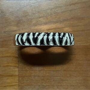 Erica Anenberg zebra design double ring